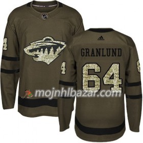 Dresovi Minnesota Wild Mikael Granlund 64 Adidas 2017-2018 Camo Zelena Authentic - Muške